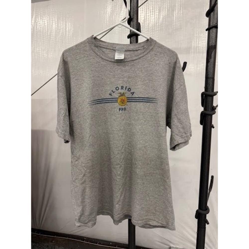 Florida FFA T-Shirt Grey Graphic Tee Future Farmers of America Size Large